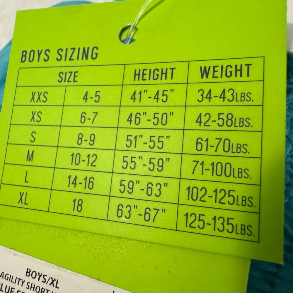 DSG Boy’s Blue Spray Heather Agility Short Size XL - Picture 6 of 7